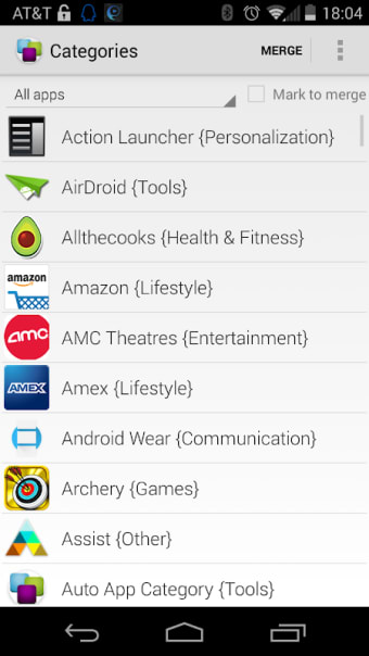 Auto App Category