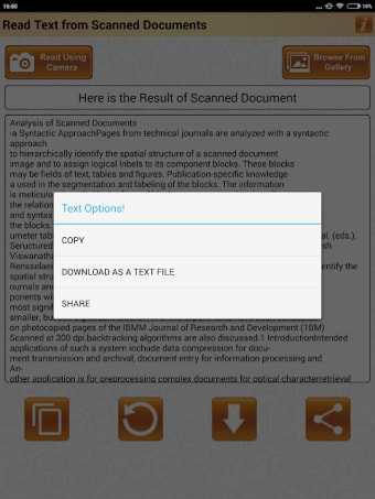 Read Text of Scanned Documents