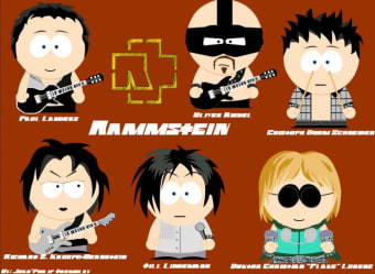 Fond d'écran Rammstein style South Park