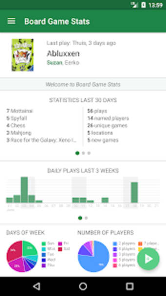 Board Game Stats: Track game collection and plays