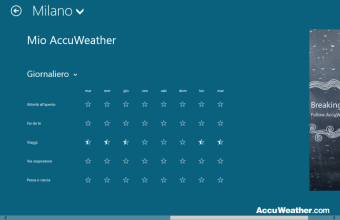AccuWeather per Windows 10