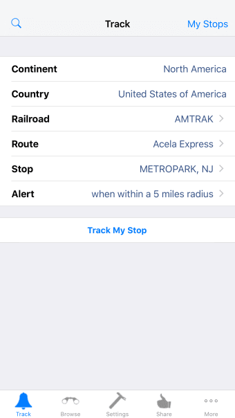 TrackMyStop Never Miss a Stop