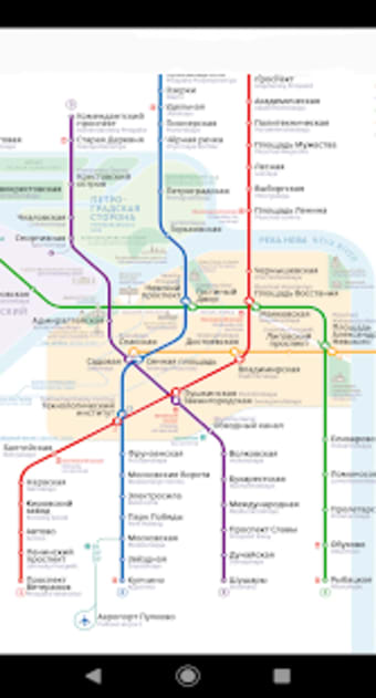 Saint-Petersburg Metro Map