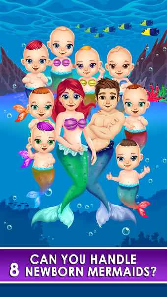 Mermaid Salon Make-Up Doctor Kids Games Free