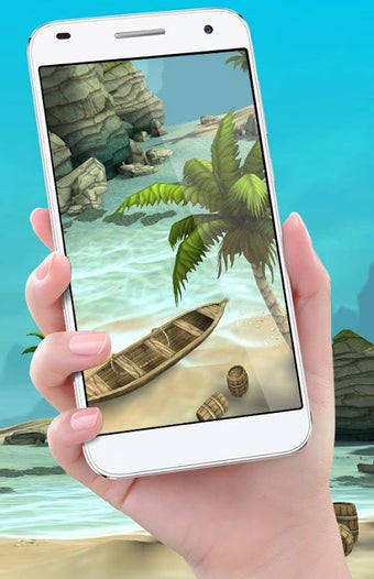 Beach Live Wallpaper HD Background: Island 3D