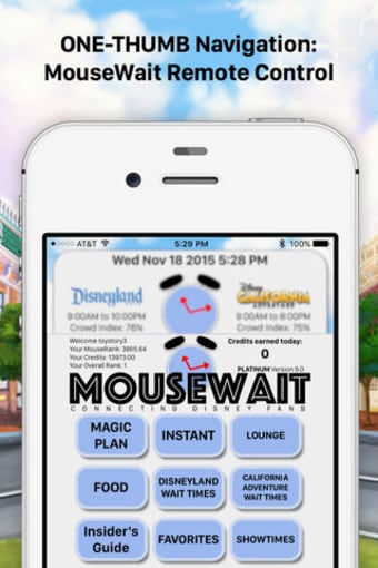 MouseWait Disneyland PLATINUM