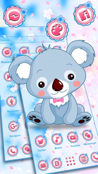 Kawaii Koala Themes HD Wallpapers 3D icons