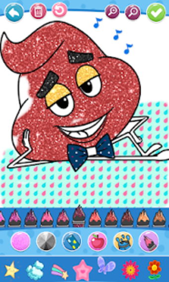 Glitter Emoji Coloring And Drawing