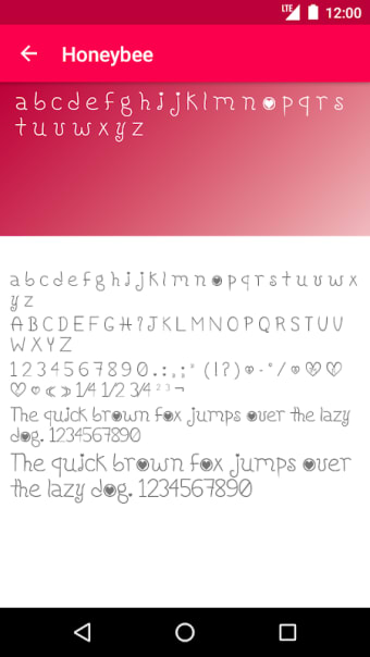 Romance Fonts for FlipFont
