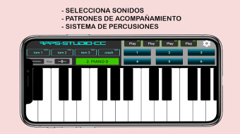 Sintetizador Piano y Percusión