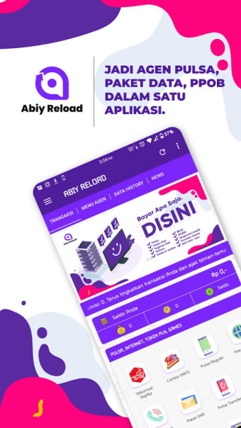 ABIY RELOAD: Agen Pulsa, Top UP OVO, Go-Pay, GRAB