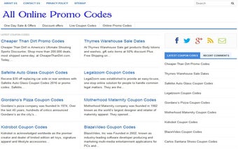 All Online Promo Codes