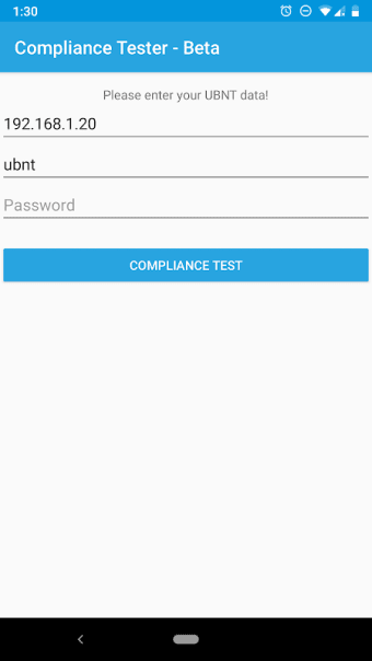 Compliance Test - UBNT