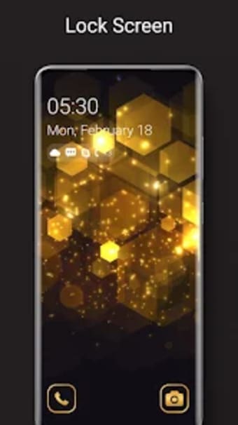 Pure Gold Lock Screen