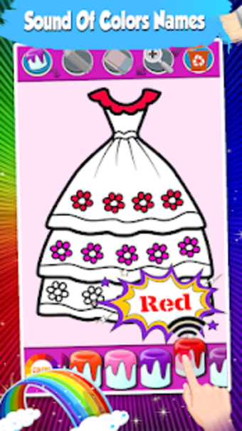 Dresses Coloring Pages  Glitter Game For Girls