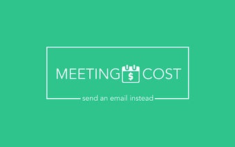 Meeting cost: Send an Email instead