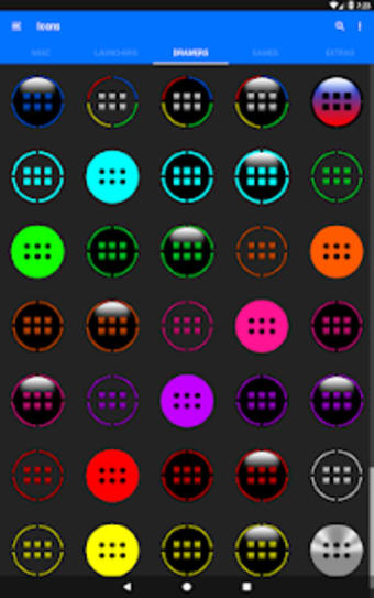 Light Blue and Black Icon Pack Free