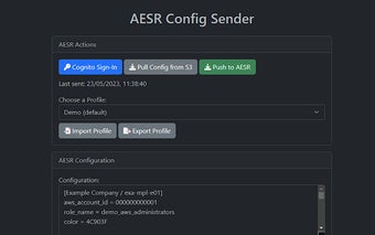 AESR S3 Config Sender