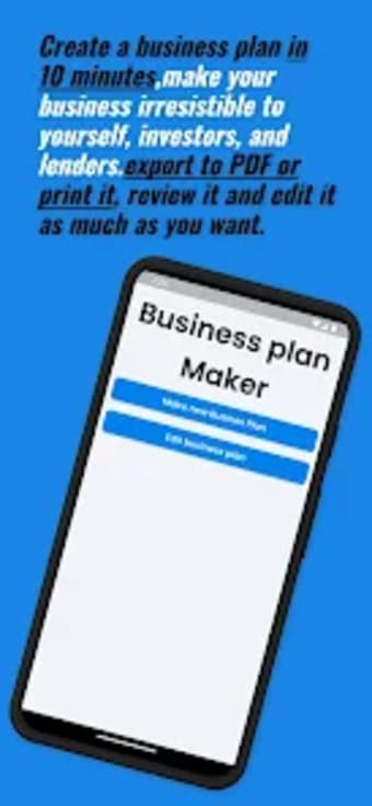 Business Plan Generator Maker