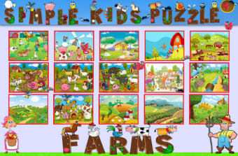 Simple Kids Puzzle - Farms