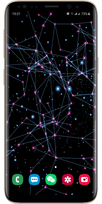 Galaxy Particle Live Wallpaper