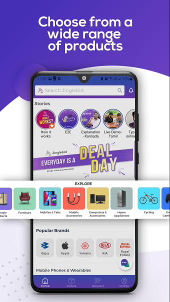 Jinglebid- Online Shopping App