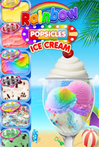 Rainbow Ice Cream  Popsicles