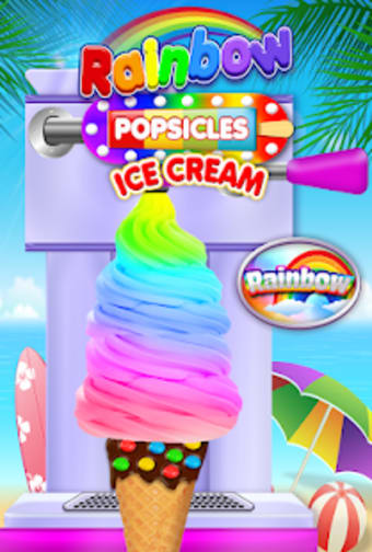 Rainbow Ice Cream  Popsicles