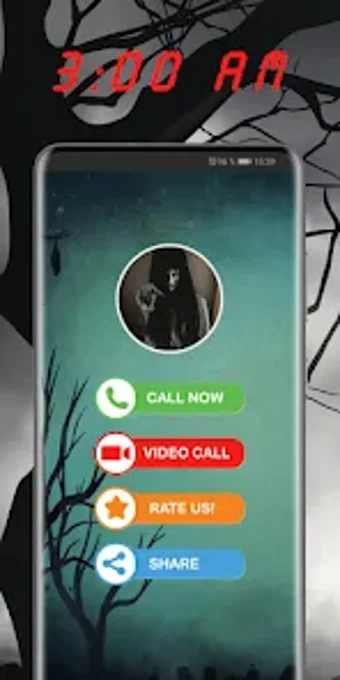 Scary ghost video call