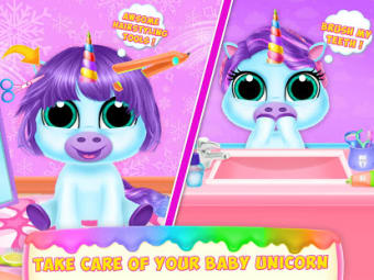 Baby Unicorn Pet Nursery - Care and Dress up