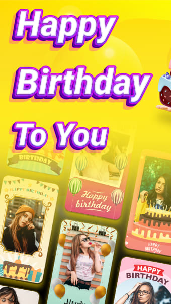 Bday Video Maker Wishes Card