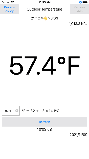 Fahrenheit Thermometer Plus
