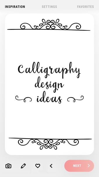 Calligraphy typography design