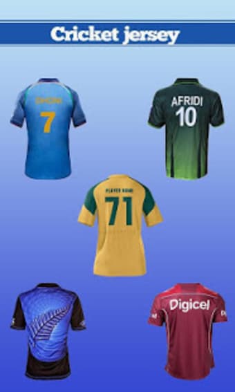 Cricket Jersey Editor  Name on Cricket Jersey