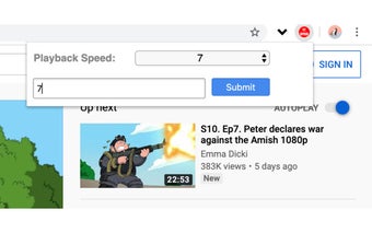 Youtube Speed Controller