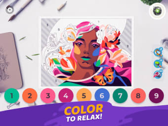Gallery: Coloring Book by Number  Home Decor Game