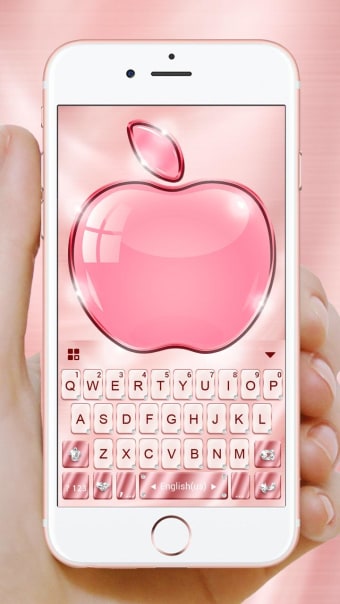 Rose Gold Keyboard - Phone8OS12 Emojis