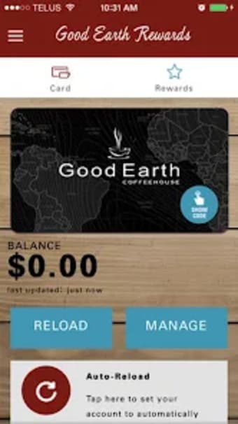 Good Earth Coffeehouse Rewards