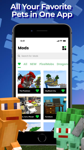 PixelMobs Addons for Minecraft