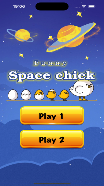 Funny space chicken