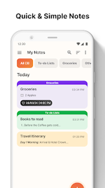 Notes Launcher: Notepad To-do