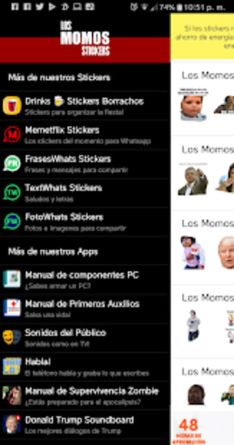 Los Momos - Stickers para Whatsapp