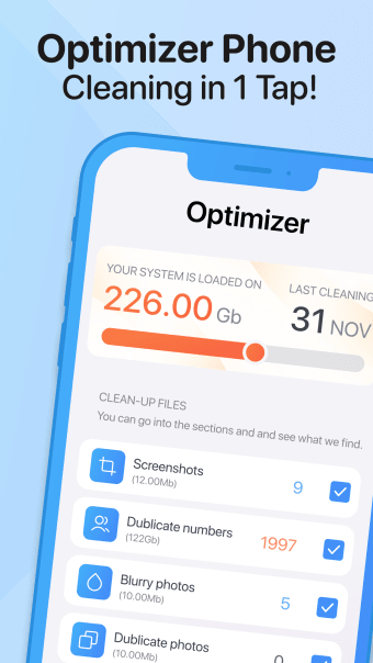 SwipeCleaner: manage the phone