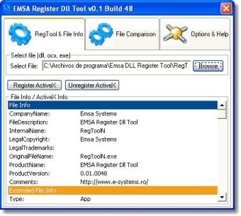 Emsa Register DLL Tool