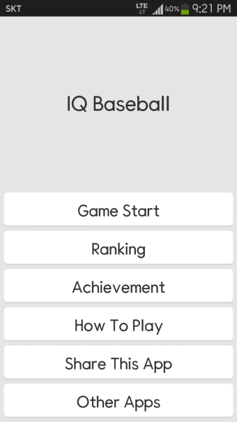 IQ Baseball - Number Puzzle