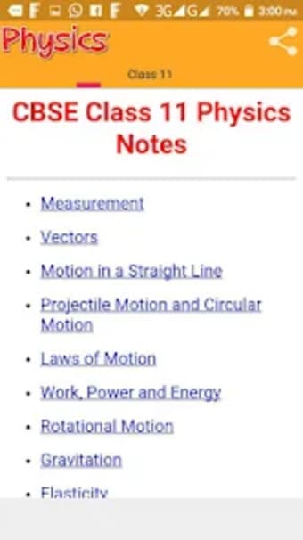 Class 11 Physics Notes