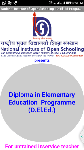 Diploma in Elementary Education (D.El.Ed.)