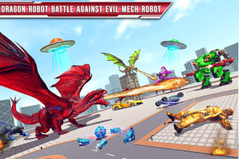 Royal Dragon Robot Car Transform Game