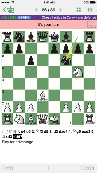 Chess Tactics. Caro-Kann Def.