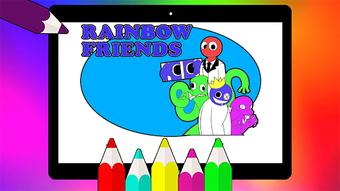 Rainbow Friends Coloring Book